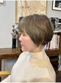 イルミナカラー白髪ぼかし×ショートボブ