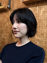 ノラ カマクラ(NORA kamakura)&nbsp;ボブパーマくびれニュアンスパーマフレンチボブ前髪なし