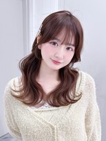 アイティーバイアルバム 松戸店(IT by ALBUM)&nbsp;ロング暗めカラー韓国ヘア顔周りレイヤー_F31123