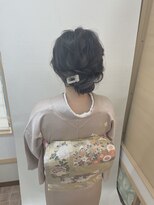 美容室こころ 卒業式ママの着付けとヘアセット
