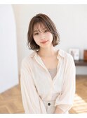 くびれボブ×レイヤーボブ×シースルーバング