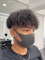 ルースト 南堀江店(ROOST) 刈り上げセンターパート/波巻きツイストスパイラル/南堀江