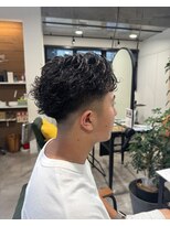 シャルムバイルーチェココ(CHARME by Lu'ce coco) オールバックパーマ.