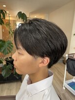アマ サロン(AMA SALON)&nbsp;【服部天神】オフィスOK/黒髪ツーブロックハンサムショート