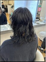 become men's hair 名駅EAST【10月3日 NEW OPEN(予定)】&nbsp;黒髪ロングボブミディアムパーマ/名古屋/名駅