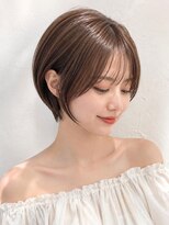 ソース 塚口(SOURCE)&nbsp;小顔魅せショートボブ×シースルーバング