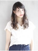 [K-two銀座]ハイライトが効いたロングウェーブスタイル