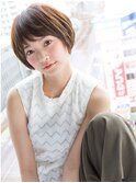 ＊*Gem Garden*＊なりたい質感が叶う☆短め前下がりショートボブ