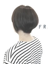 フレイムスヘアデザイン(FRAMES hair design) ナチュラルショートボブ×グレージュグレイカラー