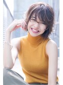 AUSTIN バレイヤージュ×大人カワイイくせ毛風ショート