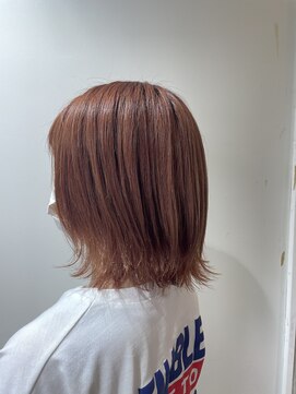 ヘアスペースブルーム エボリューション 庄内店(HAIR SPACE BLOOM evolution) 肩上ボブ　切りっぱなし　外ハネボブ