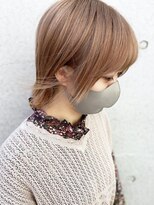 モリオ フロム ロンドン 成増店&nbsp;【morio成増/ムラマツ】ペールピンクベージュ　ショートボブ