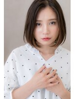 カバーヘア ブリス 上尾西口店(COVER HAIR bliss) アッシュブラックハイライト前下がりボブ307Z上尾20代30代40代