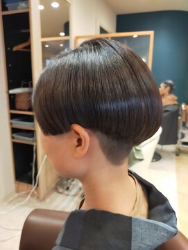 ヘアサロンアンドヘアメイクディー(hair salon hair make D) 仙台D ツーブロック刈り上げえりあしマッシュボブアシンメトリー