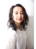 ふんわりパーマ　外ハネ　くびれスタイル 学割U24