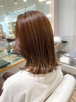 ネオリーブ チロル 横浜西口店(Neolive CiroL.)&nbsp;大人かわいい　細めハイライト　マロンベージュ