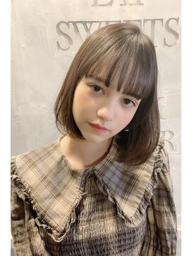 クーエフー(coo et fuu) 10代20代30代40代 大人可愛いワンカール水平ボブ　藤沢