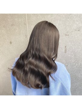 キュア 表参道(CURE) 黒髪/グレージュカラー/ココアベージュ/ヘルシーロング[表参道]