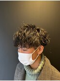 マッシュ×スパイラルパーマ