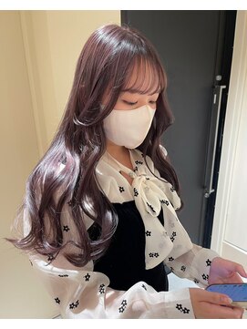 ヘアサロン ガリカ 表参道(hair salon Gallica) ゆるふわレイヤー/顔周りレイヤー/ラベンダーグレー