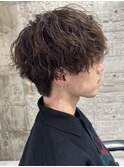 ツイストスパイラルパーマ波巻きパーマメンズパーマメンズカット