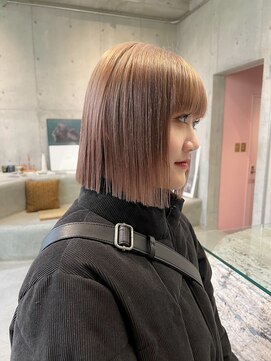 ペト(peto) 【Tsuki】ハイトーンベージュボブ