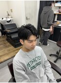 爽やかアップバングショート