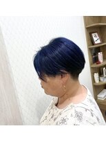 グランヘアー 大町店(GRANHAIR) 刈り上げショート　ネイビー