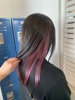 フレリス(FreRis)&nbsp;グレージュ×ピンクインナー【守谷/インナーカラー/ハイトーン】