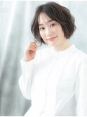 ゆるふわパーマ小顔くすみカラーボブパーマo小山20代30代40代