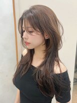 ジーナ 渋谷神南(Zina)&nbsp;髪質改善＊毛先レイヤーショコラブラウンロング【Zina渋谷神南】