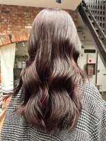 ラレイ ハラジュク(Lalei harajuku) 【白石】ブリーチなし暗めワインレッド暖色艶カラー原宿学割