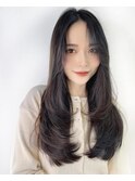 ［芹原］韓国風ロングのレイヤーカットNo.1