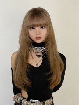 アマトウキョウ アユンチェ(AMA TOKYO×AYUNCHE) ミルクティーベージュ×レイヤーカット