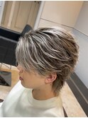 メンズバレイヤージュ/メンズシャドールーツ/フェザーショート