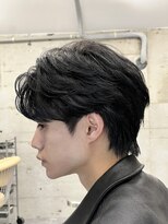 サイン メンズ 表参道(SIGN men's) センターパートダウンパーマニュアンスパーマフェザーショート