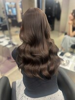 ペレ 栄 アネックス(PELE栄ANNEX) 韓国 くびれロング レイヤー ワンホンヘア 小顔前髪