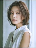 ☆ホワイトグレージュミニウルフデジタルパーマチェリーブラウン