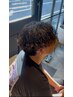 メンズカット＋波まきパーマ＋［眉癖改善矯正＋眉WAX］★初回眉ブラシ付！