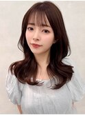 韓国ヘア/くびれ巻き/ヨシンモリ/小顔カット/イメチェン