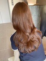 ローレンアオ(LOREN AO)&nbsp;ベージュカラー/レイヤーロング/ダブルカラー/ヘーゼルベージュ