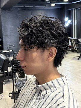 アウル 心斎橋(owl) センターパート＆フェザーパーマ＆ラルフカール＆men's