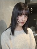 表参道/レイヤー/透明感暗めカラー/地毛風カラー/髪質改善