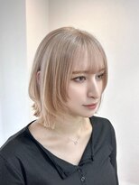 トト 船橋店(toto.)&nbsp;◇前髪顔周りカットピンクベージュアンブレラカラー船橋