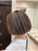 ハイライト×丸みボブ ZENKOイオンモール多摩平の森