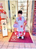 七五三★3歳被布きつけ、ヘアーメイク