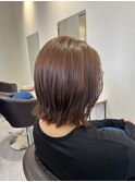 シナモンブラウン × 外ハネボブ