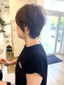 ジュエ ヘアー デザイン(Jue hair design) 夏！パーマで作る柔らかな上品ショート/５０代／知立／刈谷