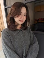 エトワ 中央店(etoi)&nbsp;大分ハッシュカット胸上鎖骨下ミディアムレイヤースタイルかるめ