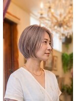 ココラー(COCOlar)&nbsp;白髪ぼかしのボブデザイン朝楽